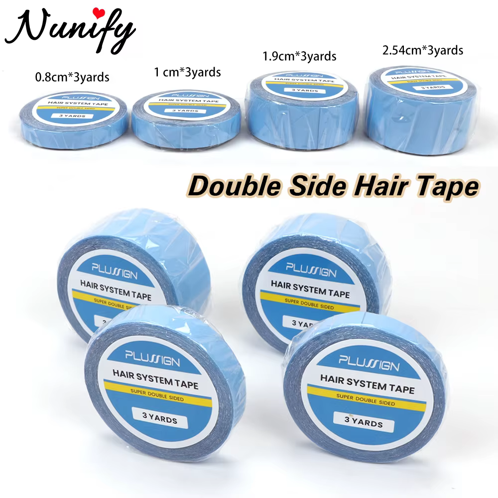 Bande adhésive imperméable pour Extensions de cheveux, 3Yards/pièce, Double face, sans brillance