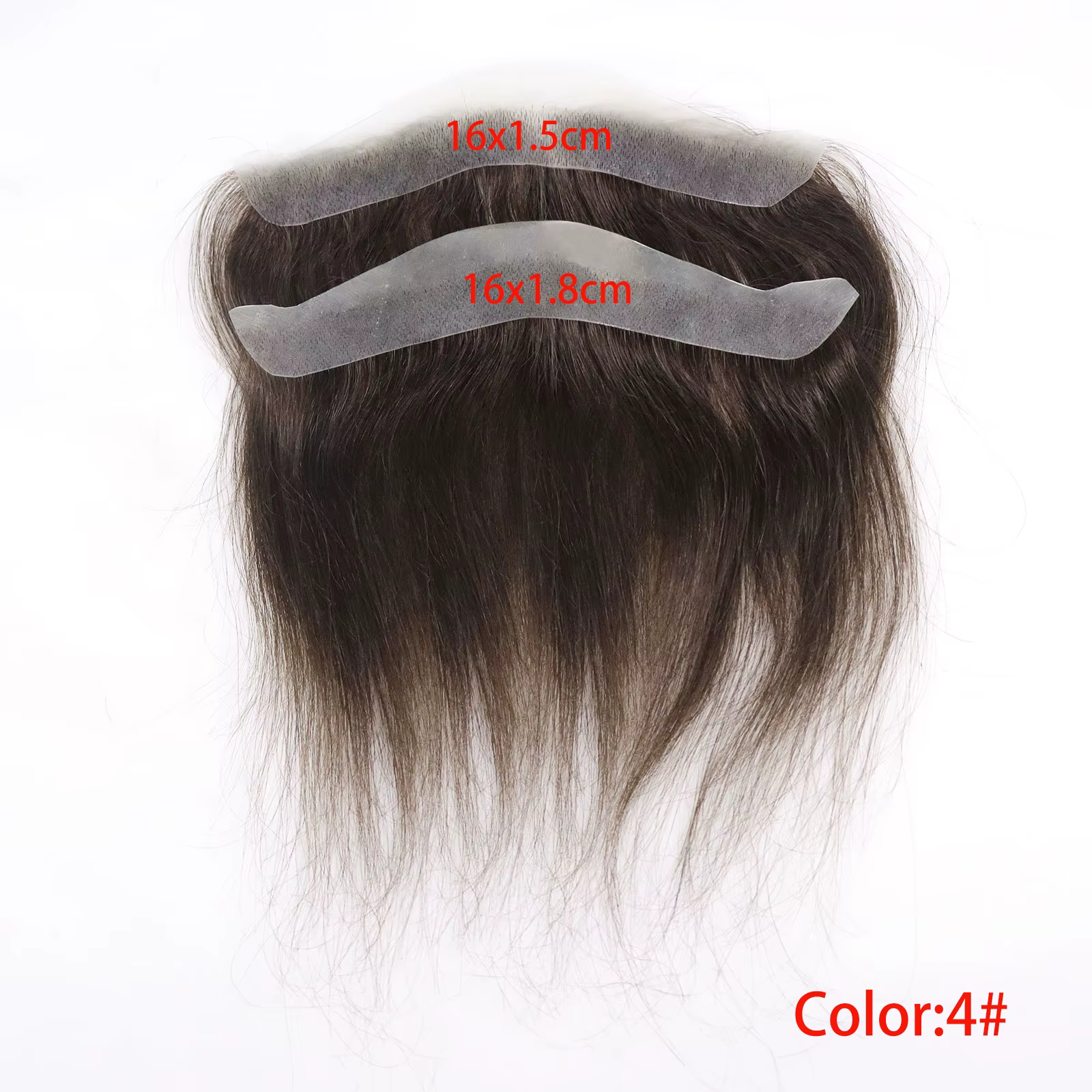 Toupet pour hommes pour la front, peau ultra fine de 0,06 mm # 4 Patch de naissance des cheveux avan