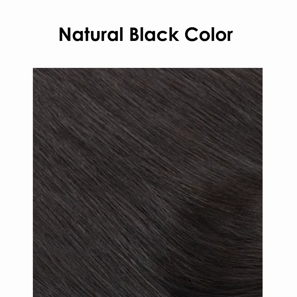 Perruque 100% Cheveux Humains Naturels avec Base en Soie et PU Bio, Perruque Frontale 10x12cm Prête
