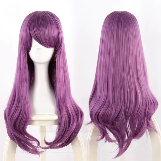 Rize Kamishiro Cosplay perruque Tokyo Ghoul Cosplay longue ondulée violet mixte résistant à la chale