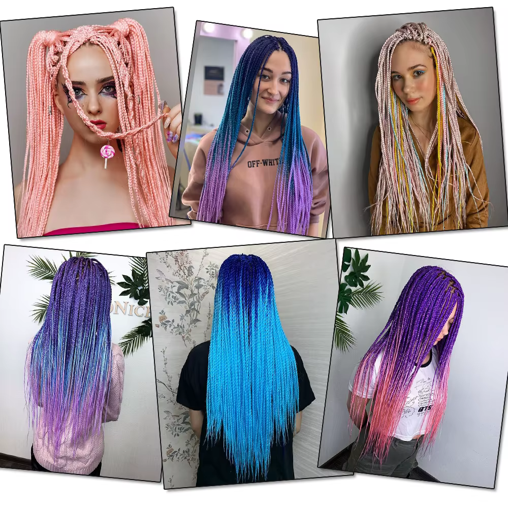 Cheveux torsadés sénégalais tressés au Crochet, 24 pouces, dreadlocks synthétiques, tresses au Croch