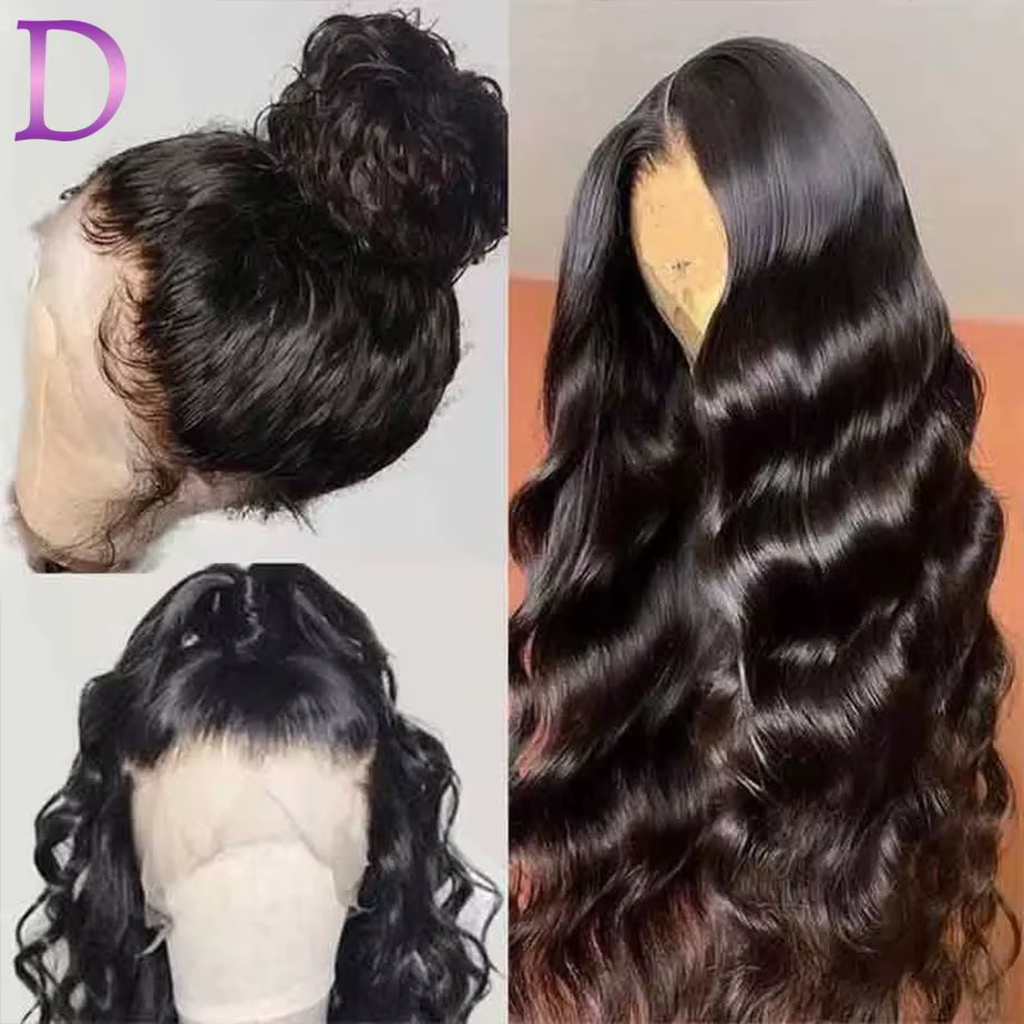 Perruques Cheveux Humains Pleine Dentelle 360 avec Bandes Invisibles Pour Femmes Perruque Brésilienn