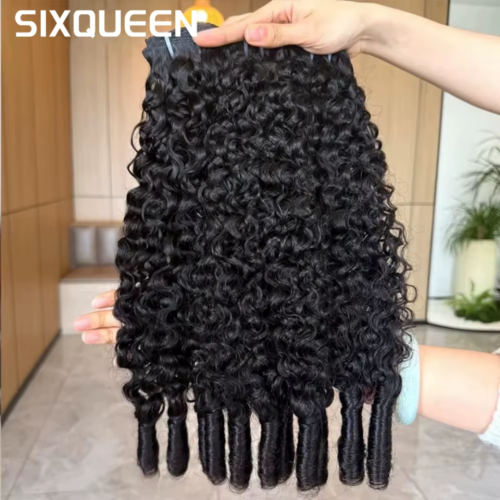 Extensions de cheveux humains bouclés birmans de 30 pouces, tissage brésilien vierge Remy, 3/4 paque