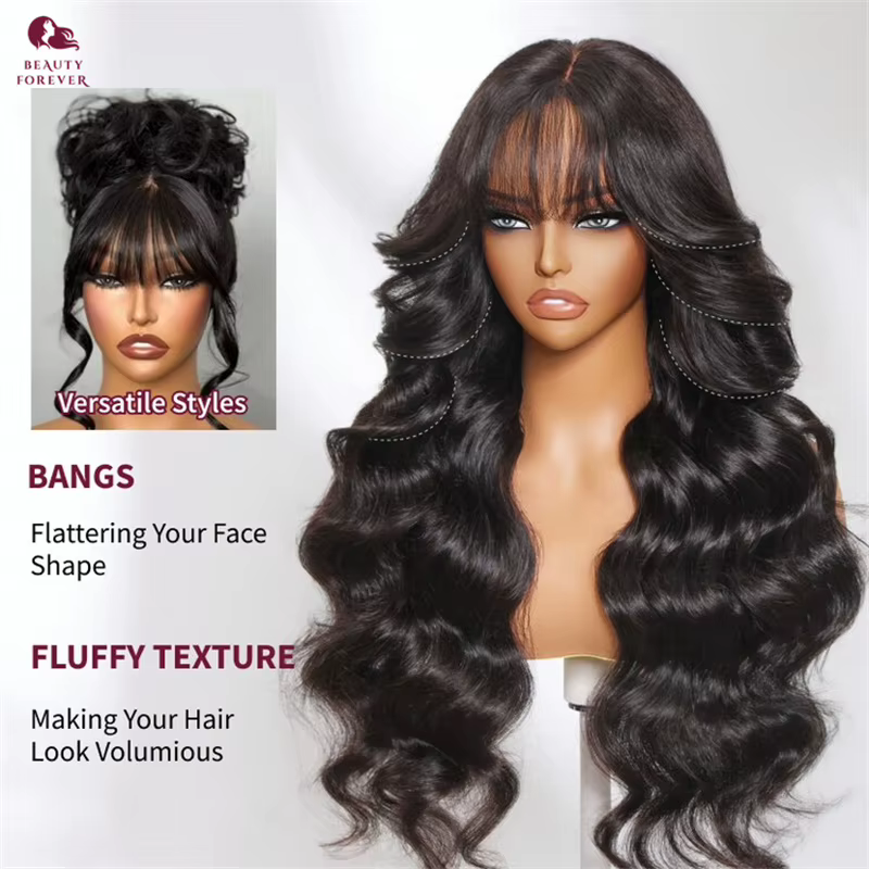 Beautyforever 13x4 Pré-tout ™ Perruque frontale en dentelle Balayage brun met en évidence moelleux