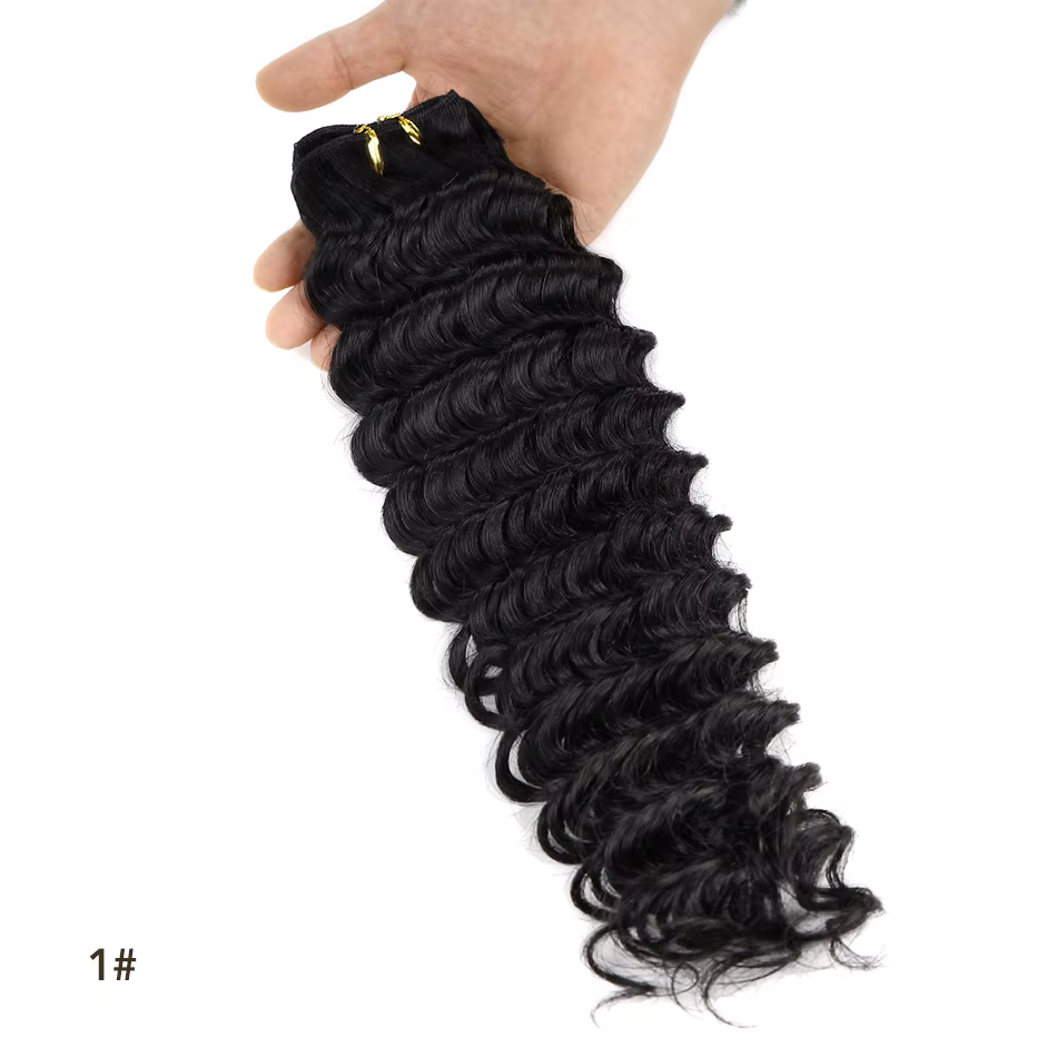 Extensions de cheveux humains vague profonde paquets de cheveux Ombre Remy tissage de cheveux humain