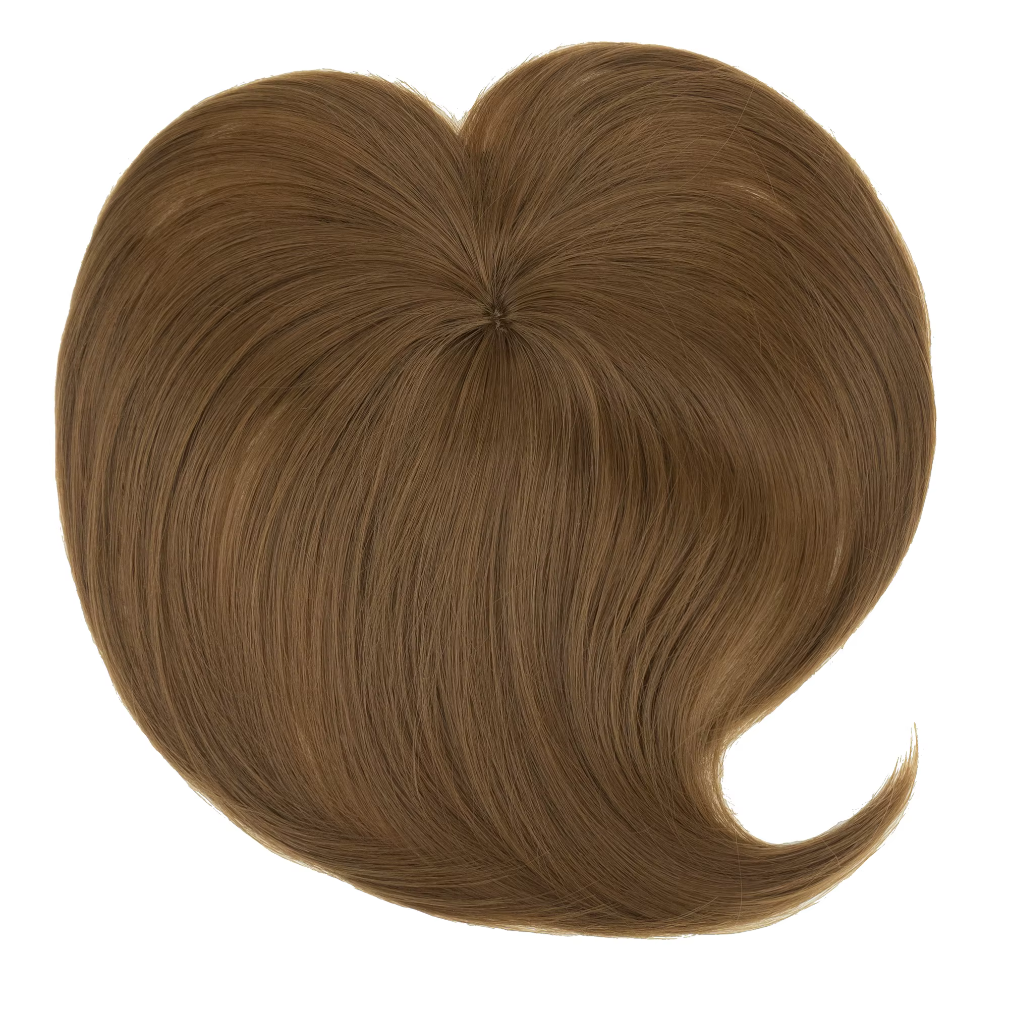 Soowee cheveux synthétiques Topper avec frange Invisible 3D cheveux toupet postiches fermetures de c
