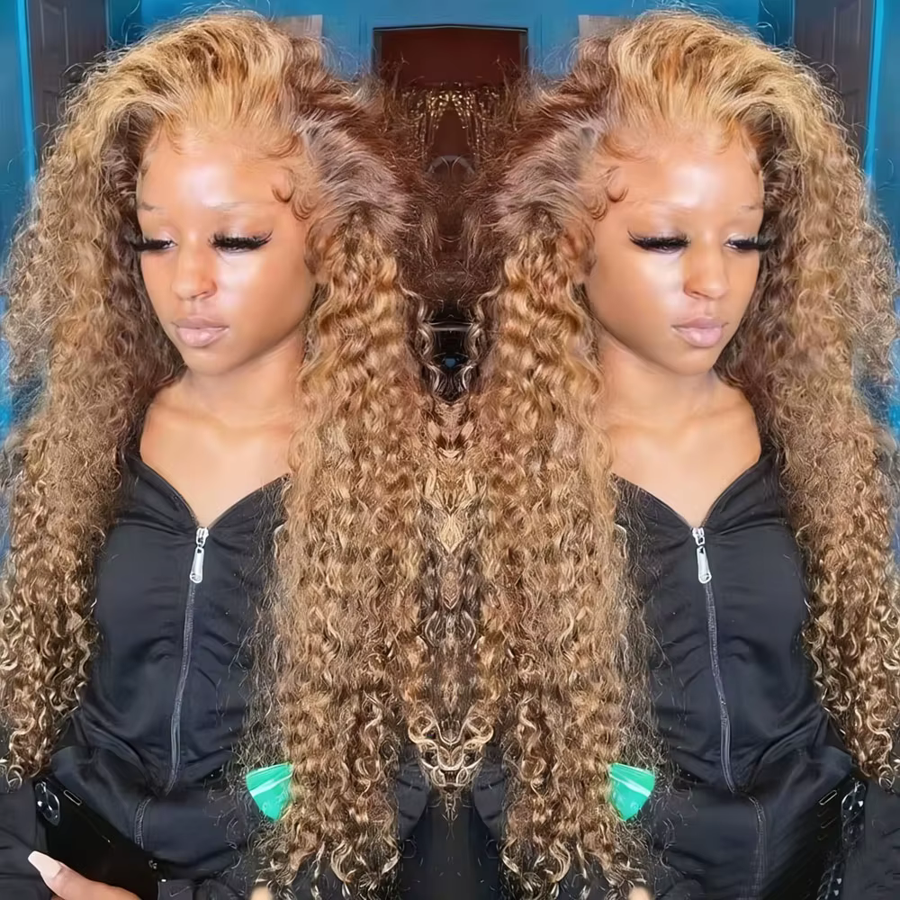 Perruque Lace Frontal Wig Deep Wave 13x4HD, cheveux humains sans colle, réutilisables, 5x5, cheveux 