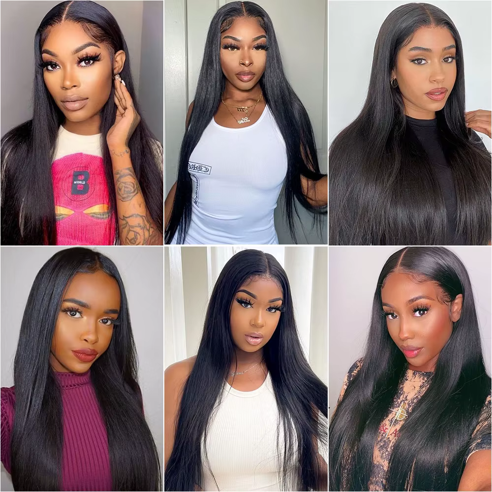 Tissage en lot 100% naturel brut noir naturel lisse, Extensions de cheveux, 10-30 pouces, 50 g/pièce