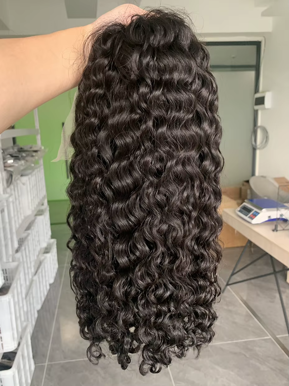 Réel 250 densité 13x4 court Bob humide et ondulé perruque de cheveux humains vietnamien brut Double