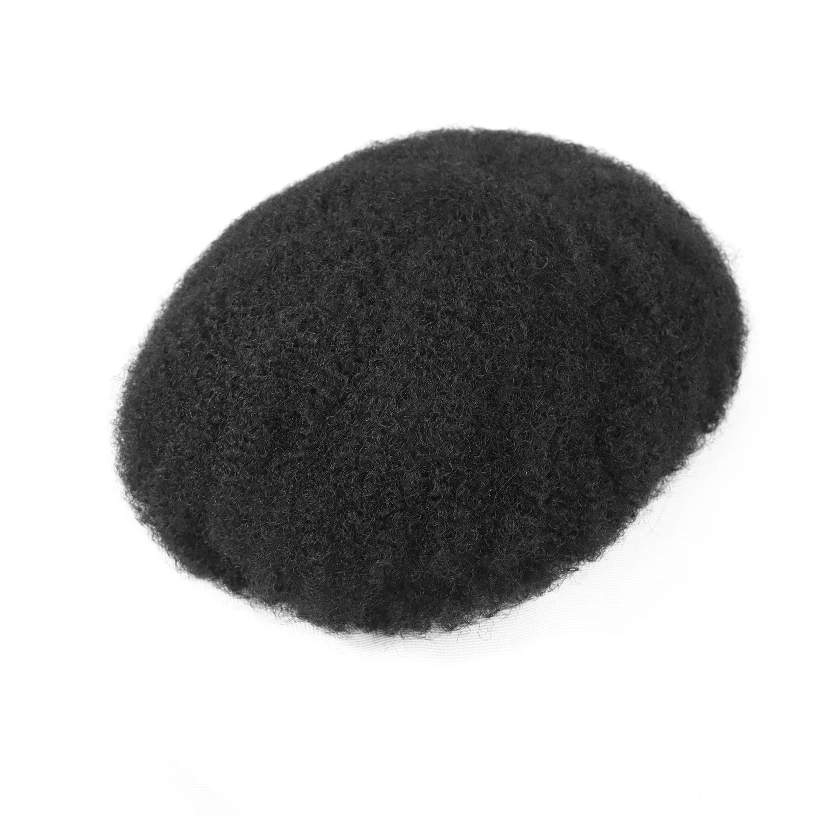 Afro toupet pour hommes peau mince système de remplacement de cheveux humains hommes prothèse de che