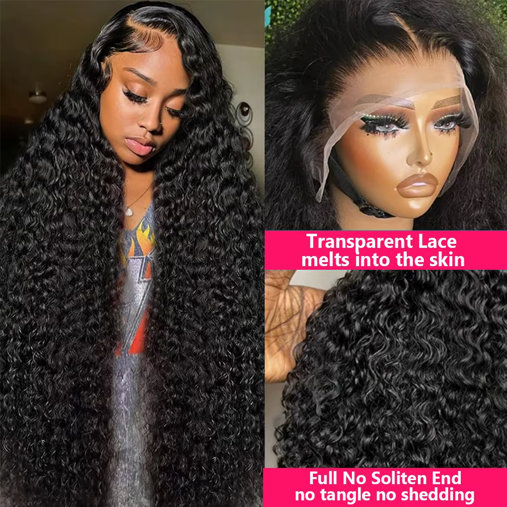 Perruque indienne ondulée sans colle pour femme, cheveux humains Remy, fermeture 4x4, 13x4, 30 pouce