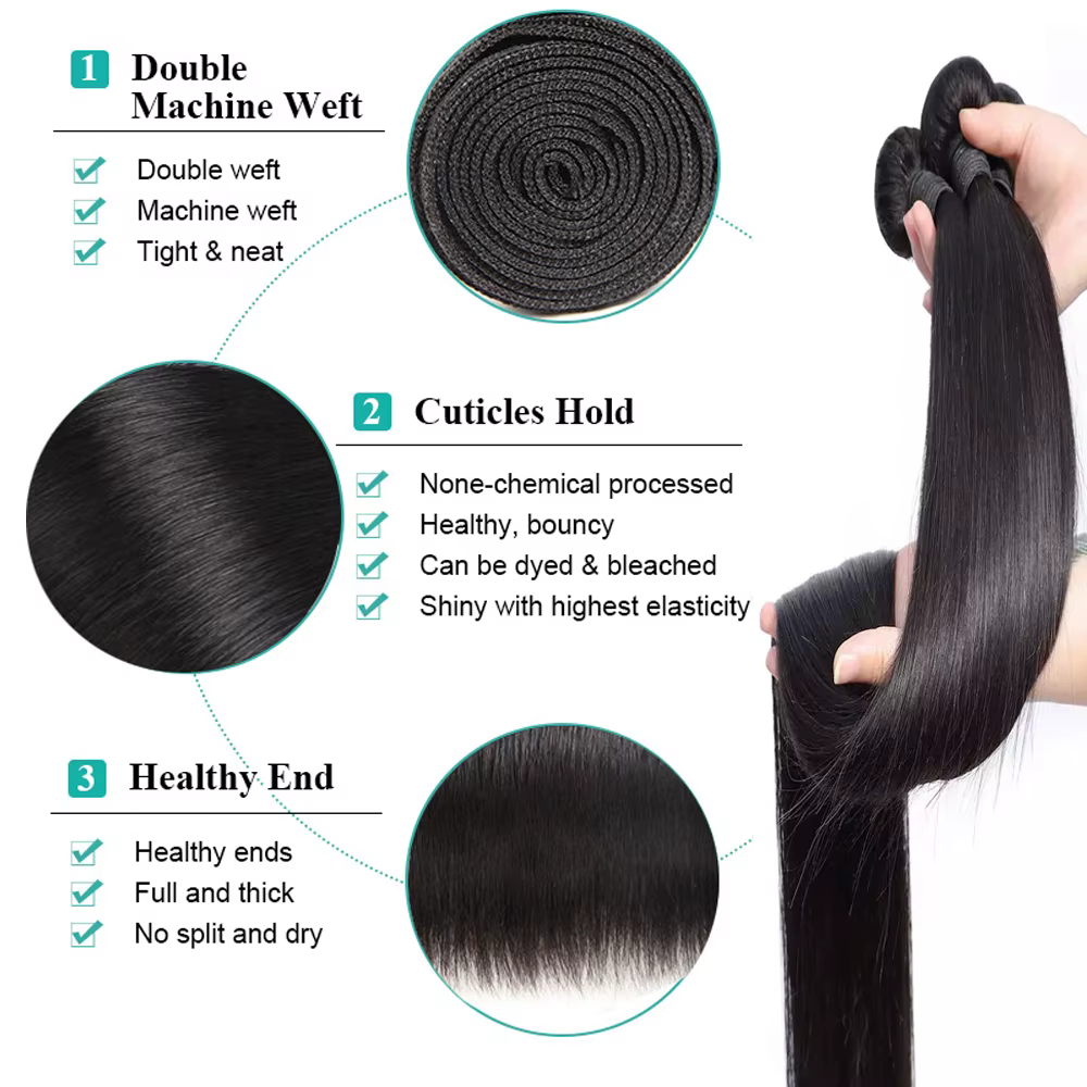Tissage Cheveux Humain Lot En Promo Extensions Cheveux Naturels Humains Femme 13x4 Dentelle Frontale