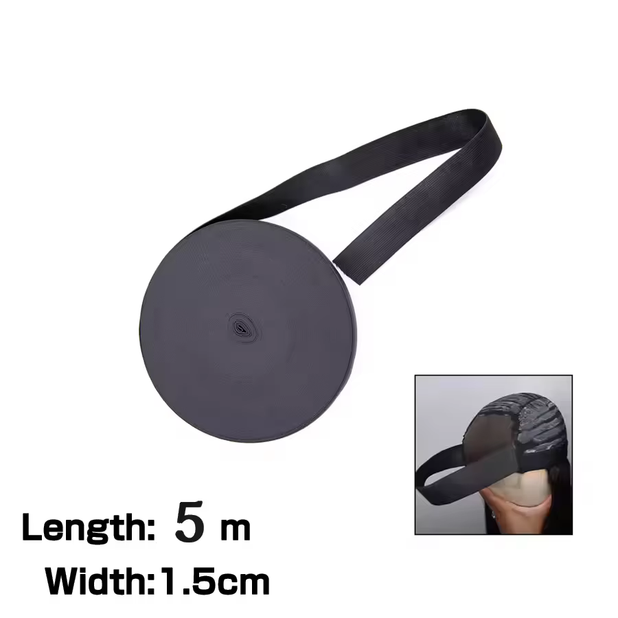 Bandeau élastique pour maintien de perruque, 5 tailles, accessoires DIY, bonne qualité, largeur 1,5/