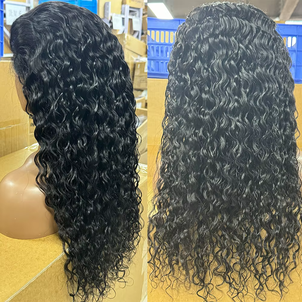 Perruque Brésilienne Ondulée Sans Colle, Cheveux Naturels, Prêt à vitation, 6 Tages, 30 Pouces, Préd