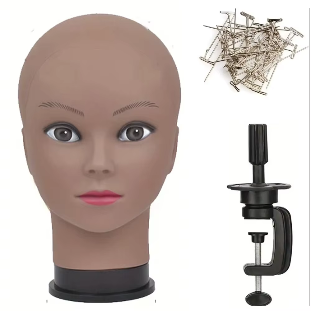 Tête de mannequin chauve-mannequin de formation en cosmétologie professionnelle chauve pour la fabri