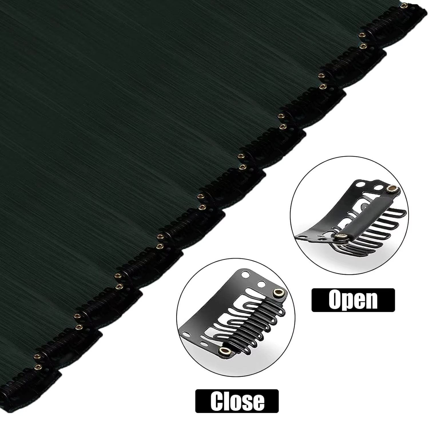 Extensions capillaires synthétiques noires longues et lisses, 12 pièces, postiches colorées à reflet