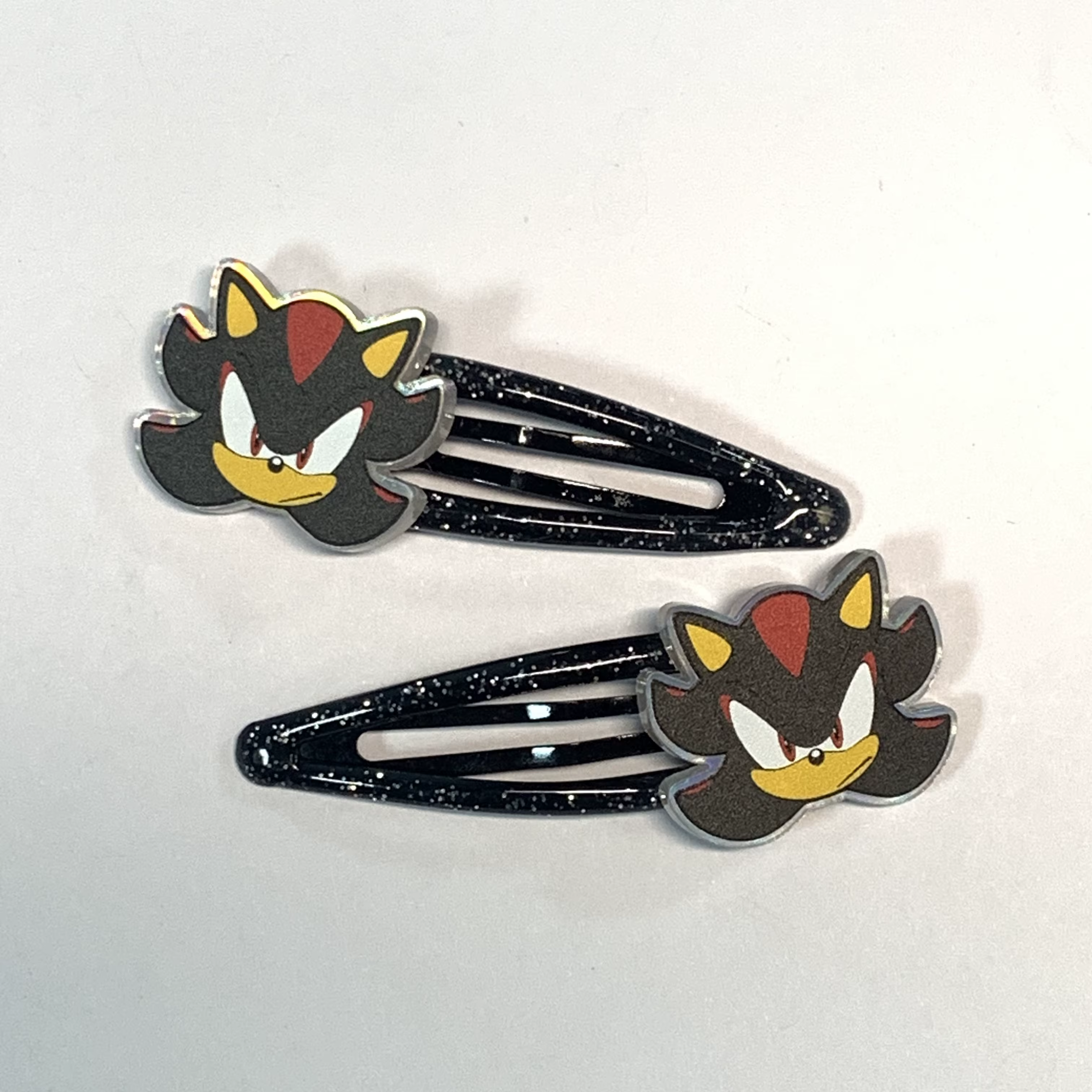 Pinces à cheveux colorées en forme d'animaux avec des motifs de personnages, 3 styles. Paillettes sc
