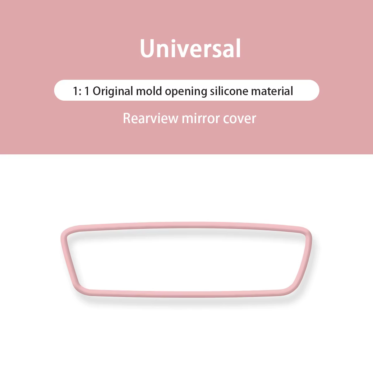 Housse de protection pour rétroviseur intérieur de voiture en silicone multicolore, extensible et fl
