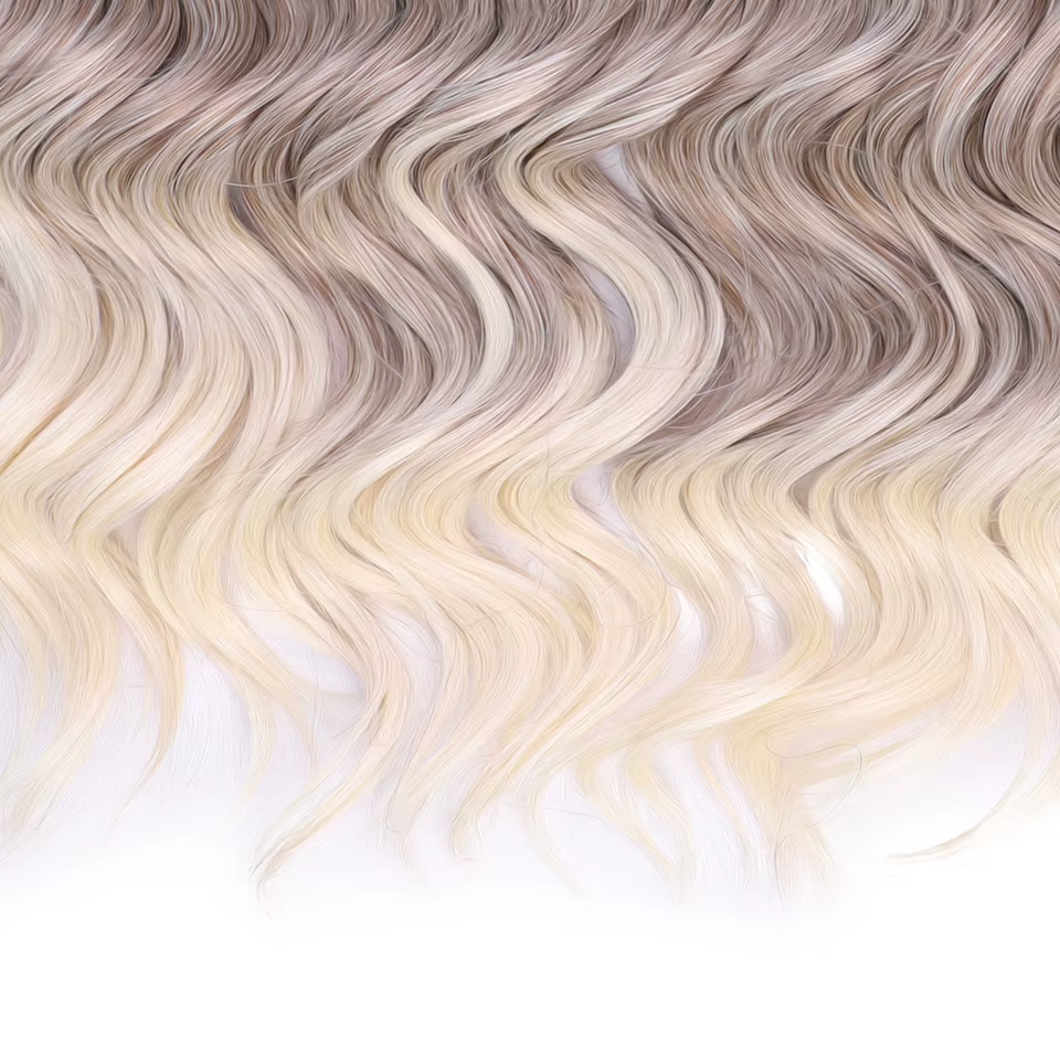 FREEDOM cheveux synthétiques ondulés profond torsion Crochet cheveux 24 pouces/60 cm Ombre brun blon