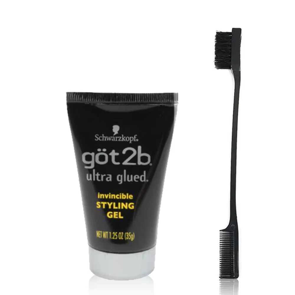 Got2b Glued Gel Coiffant Fixant Invisible Résistant à l'Eau Tenue Forte pour Adhésifs de Perruques G