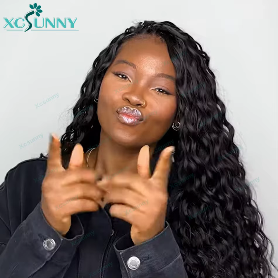 Extensions de cheveux humains bouclés au Crochet, nœud invisible, sans nœuds, pré-séparés avec ficel