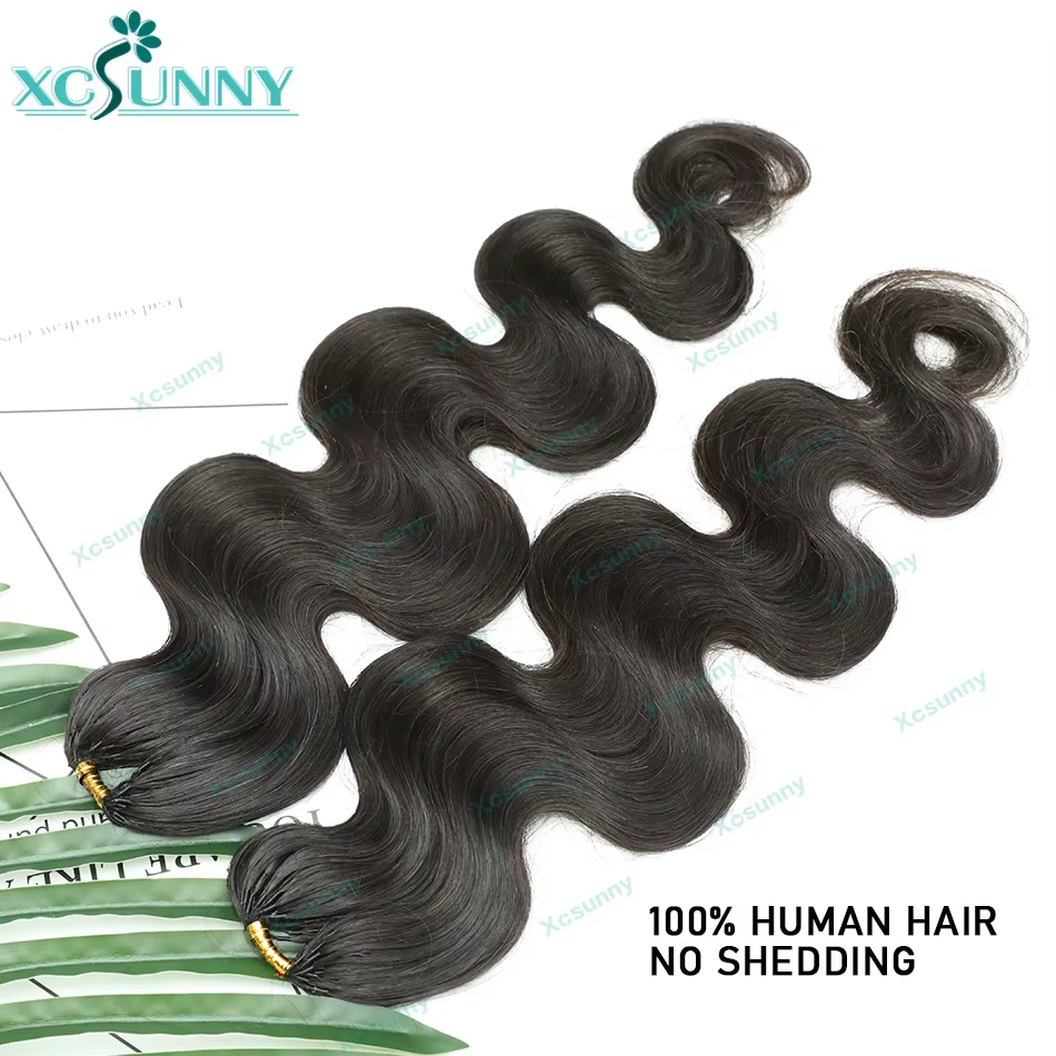 Extensions de cheveux humains au crochet effet plumes, ondulées, sans nœuds, pré-séparées, miracle n