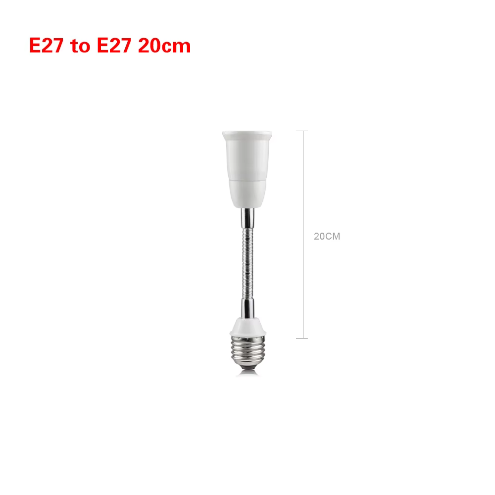 20/30/40/50/60cm E27 à E27 Base support de lampe LED adaptateur d'extension convertisseur vis douill