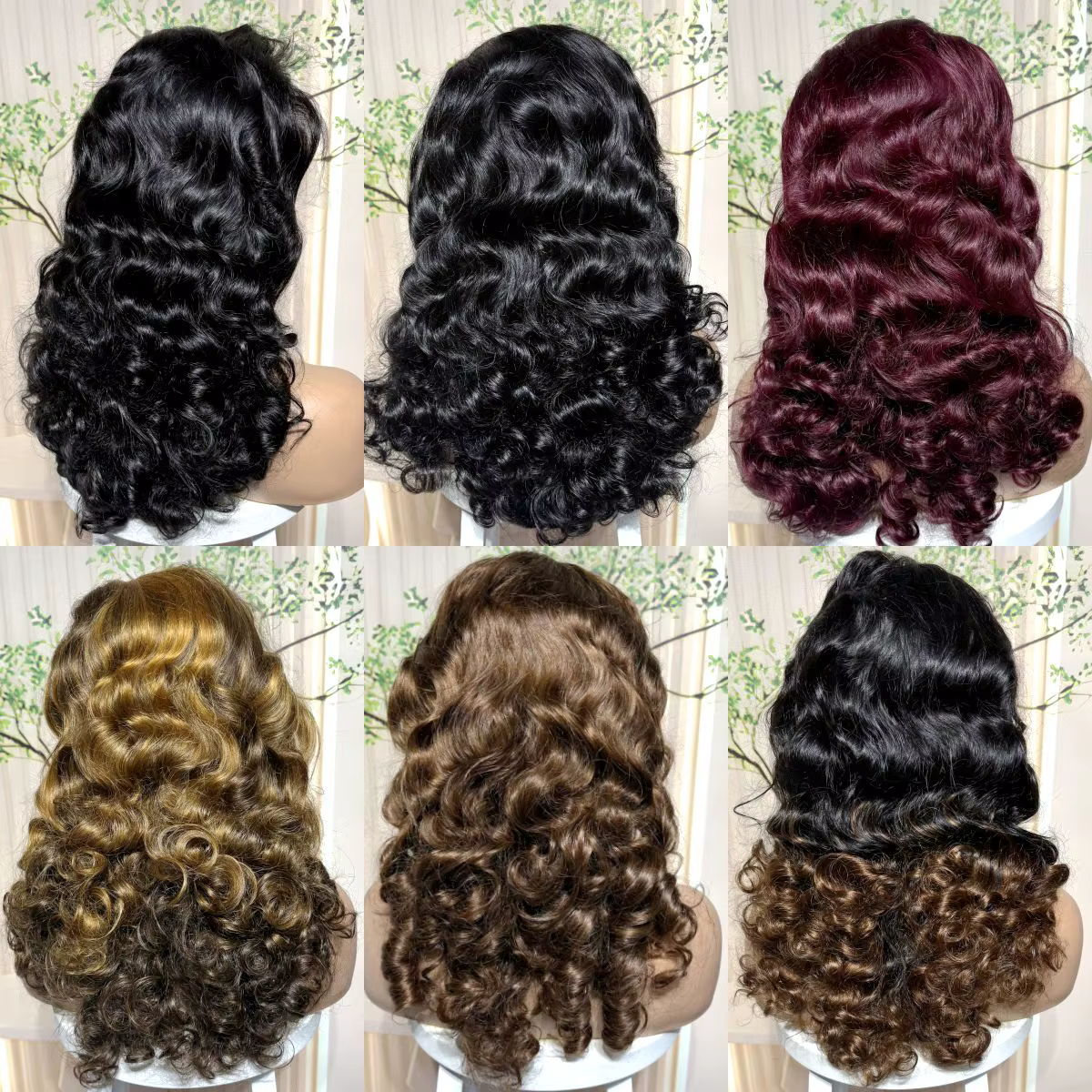 13x4 dentelle avant mettre en évidence rebondissant bouclés perruques de cheveux humains 300% densit
