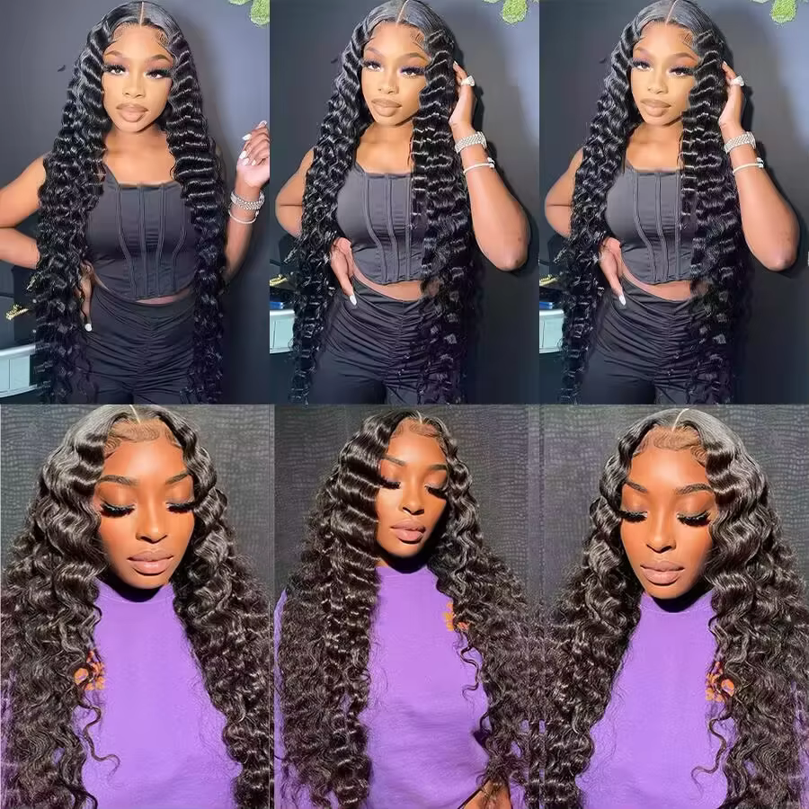 Tissage Humain Hair Deep Wave 20 22 pouces Tissage de Cheveux Brésiliens 100 % Humains Bundles Human