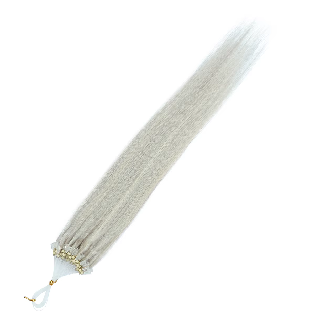 MRSHAIR Remy Micro boucle Extensions de cheveux humains Micro perles cheveux soyeux doux Micro annea