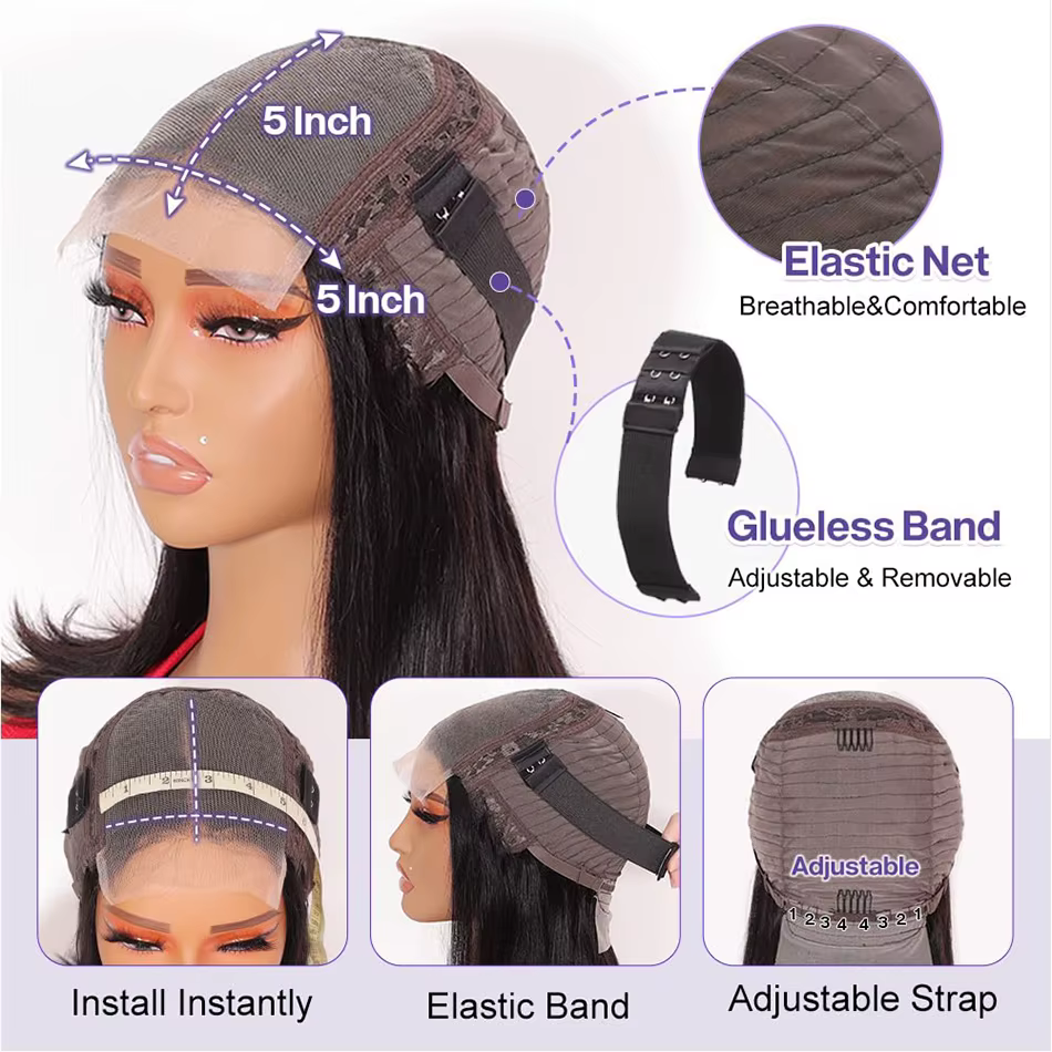 Sophia-Perruques de cheveux humains vierges droites, Super Double proximité Wn, Wear matchs Go, Chev