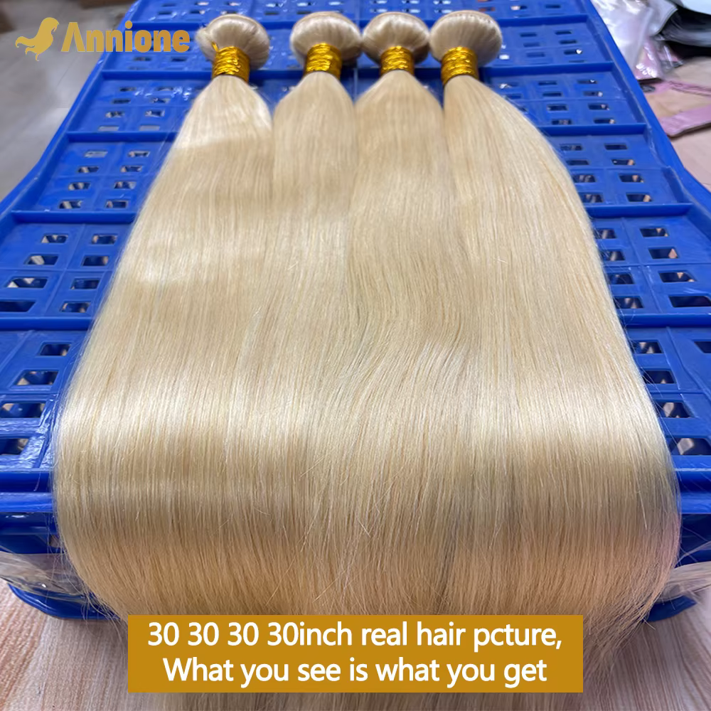 Annione 613 paquets de cheveux humains 12A paquets de cheveux humains droits cheveux humains crus 10