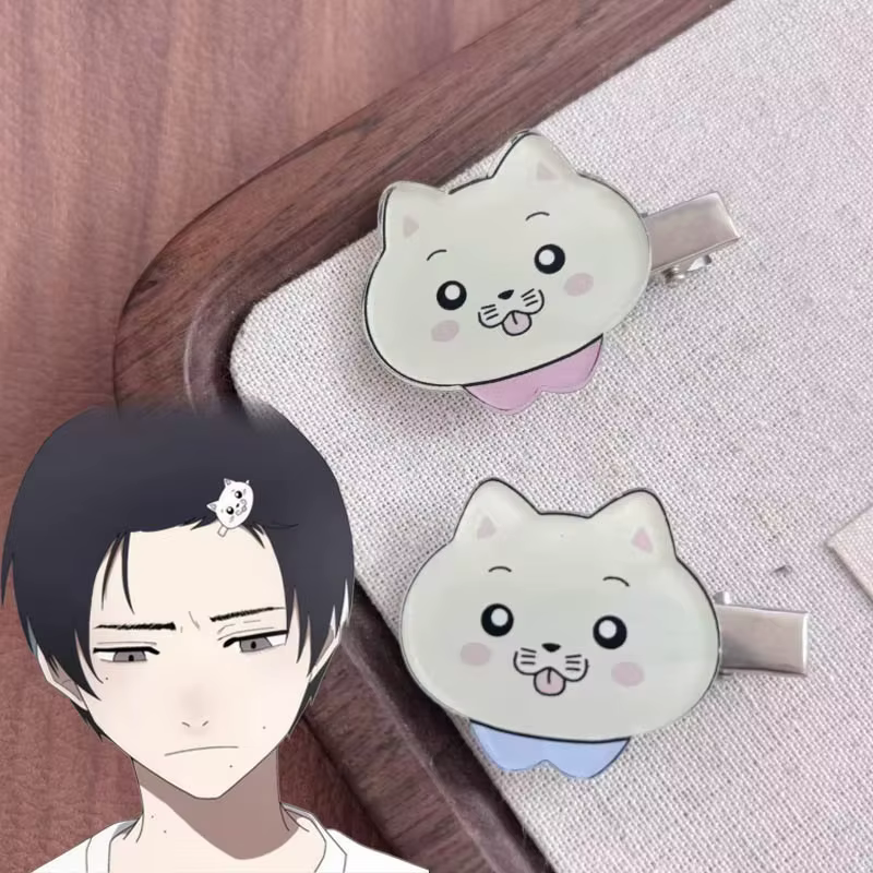 Pince à cheveux unisexe Kawaii petit chat, couvre-chef Cosplay Anime l'été Hikaru Died Style épingle