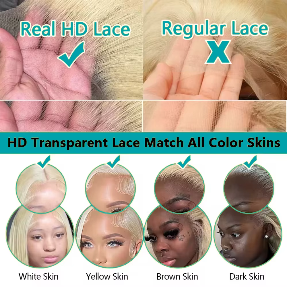 Perruque Lace Frontale 13x6 en Cheveux Humains, Ondulée, Blonde, Densité 220, Ligne de Cheveux Natur