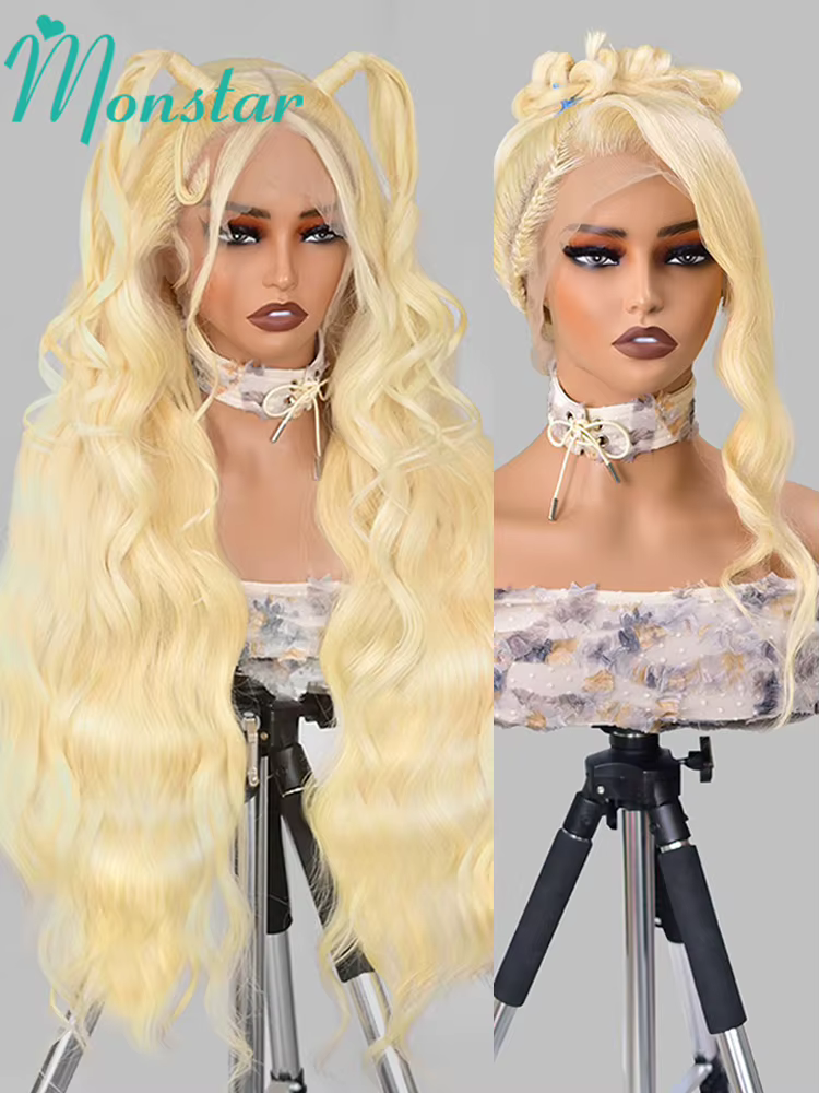 613 Blonde 360 dentelle frontale perruque 13x4 13 × 6 HD vague de corps avant de lacet perruques de