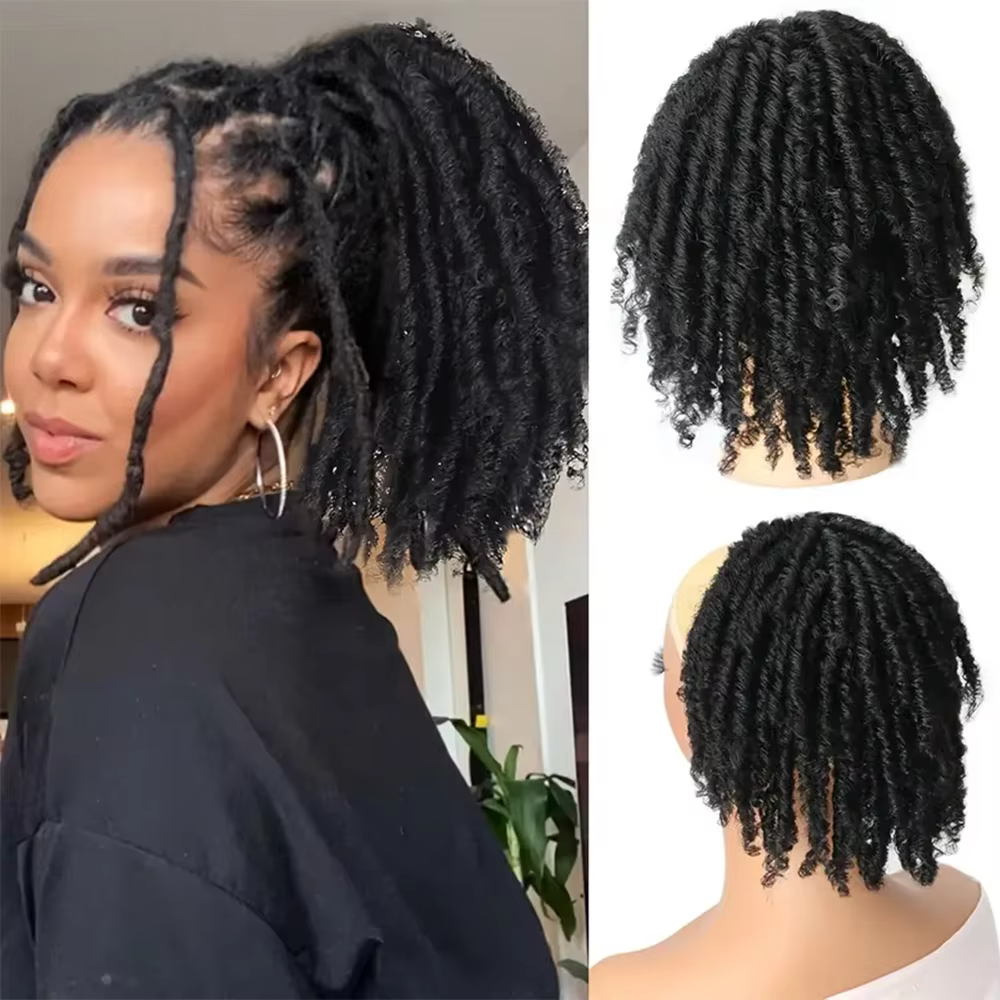 Extensions de queue de cheval Dreadlock pour femmes cordon queue de cheval déesse bobine Dreadlock c