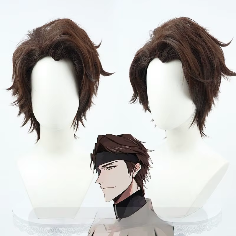 BLEACH Anime Sosuke Aizen Cosplay perruque Anime Roleplay fête Costume accessoire cheveux synthétiqu
