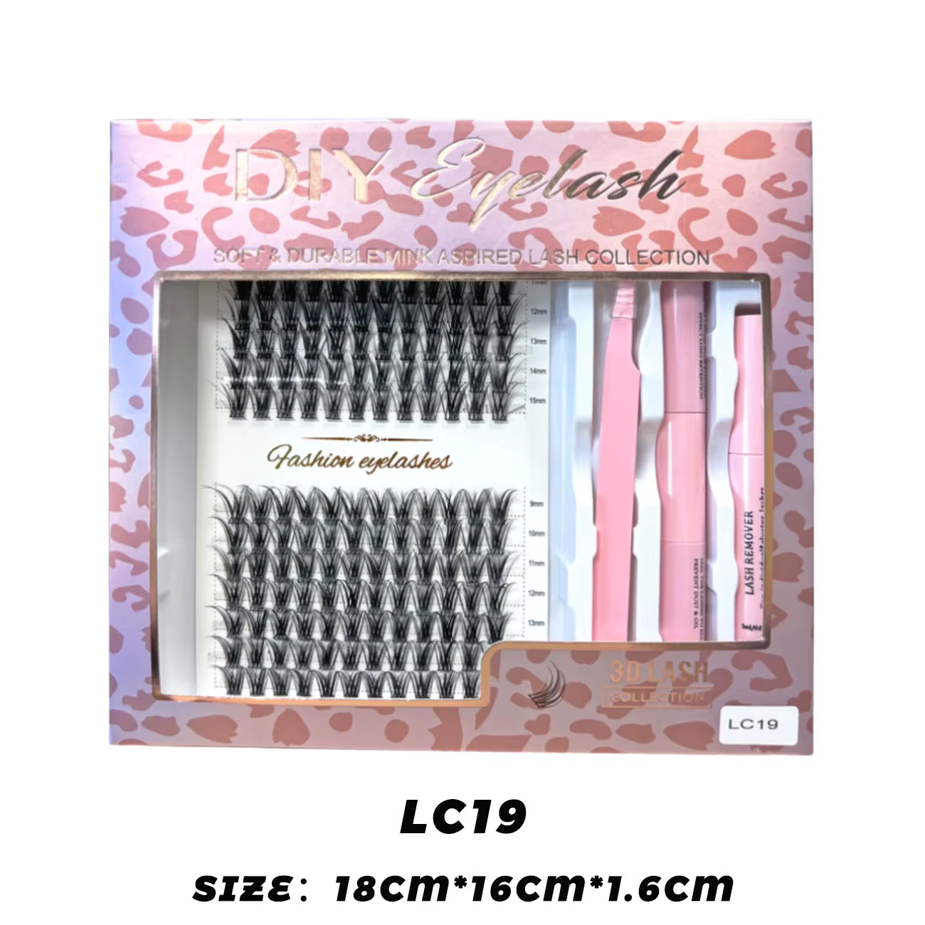 Kit d'Extensions de Cils Individuels à Faire Soi-Même, Accessoires de Liaison et de Scellage et de D