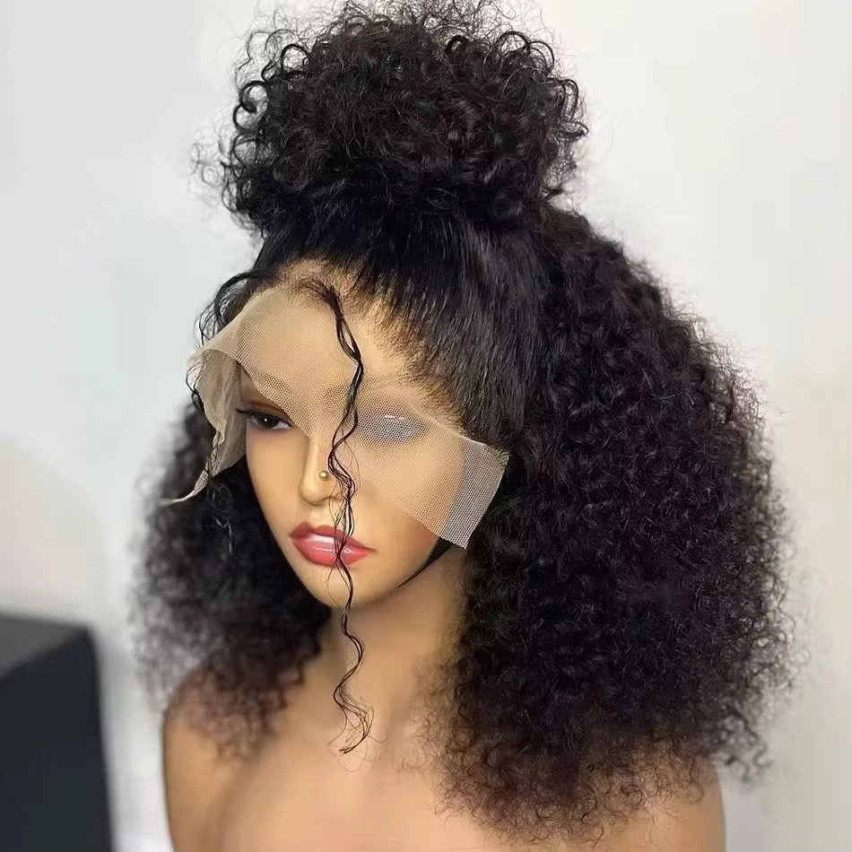 100% cheveux humains lâche vague profonde courte Bob perruques cheveux humains 13x4 Transparent dent