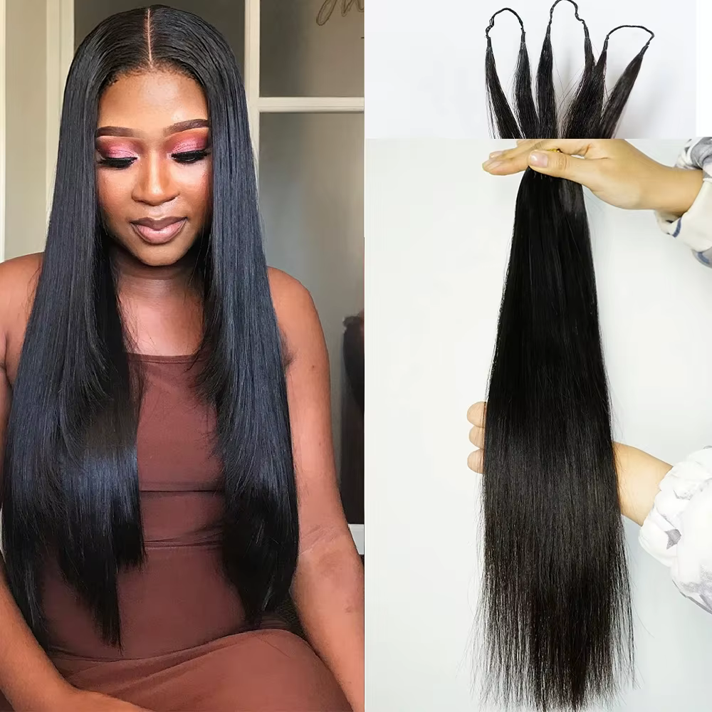 Cheveux humains au crochet : Kinky Straight, Kinky Curly, Lisse Baguette, Body Wave, Bouclés Birmans