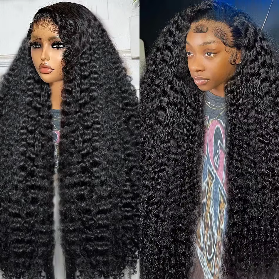 Perruques Lace Front HD 13x4 à Ondulations Profondes Bouclées 230% Pré-Pluckées, Cheveux Humains Bré