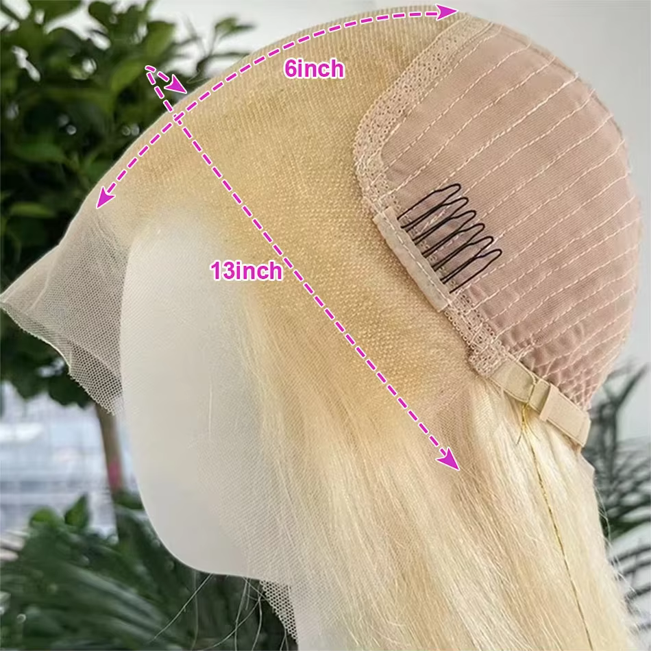 613 miel blond 13x6 HD Transparent vague de corps dentelle frontale perruque de cheveux humains coul