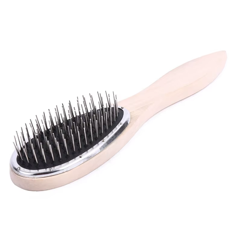 Brosse professionnelle pour perruque, peigne en acier antistatique pour la formation des Extensions