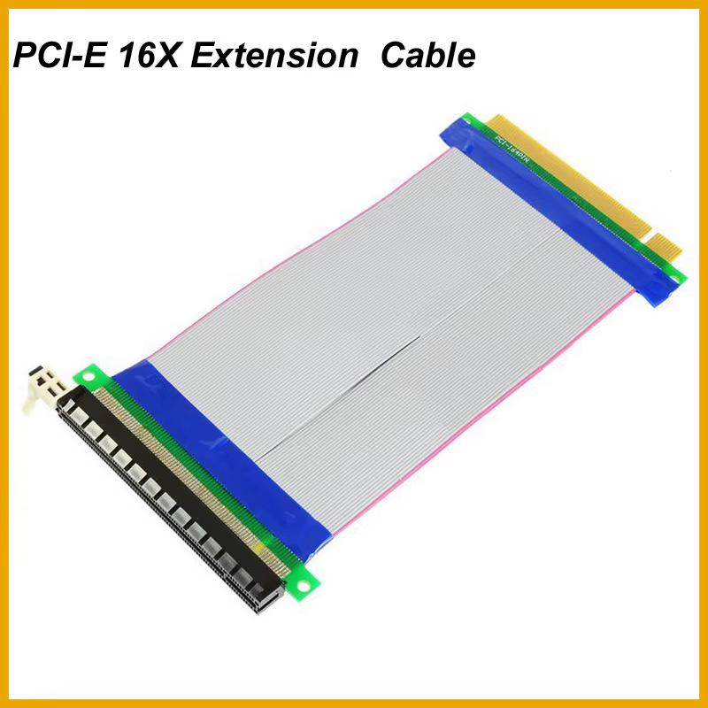 NOUVEAU Câble d'extension flexible PCI-E PCI Express 16X pour boîtiers 1U 2U de petite taille