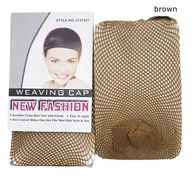 4 pièces TOP ouvert noir nouvelle mode tissage casquette extensible élastique filet à cheveux Snood