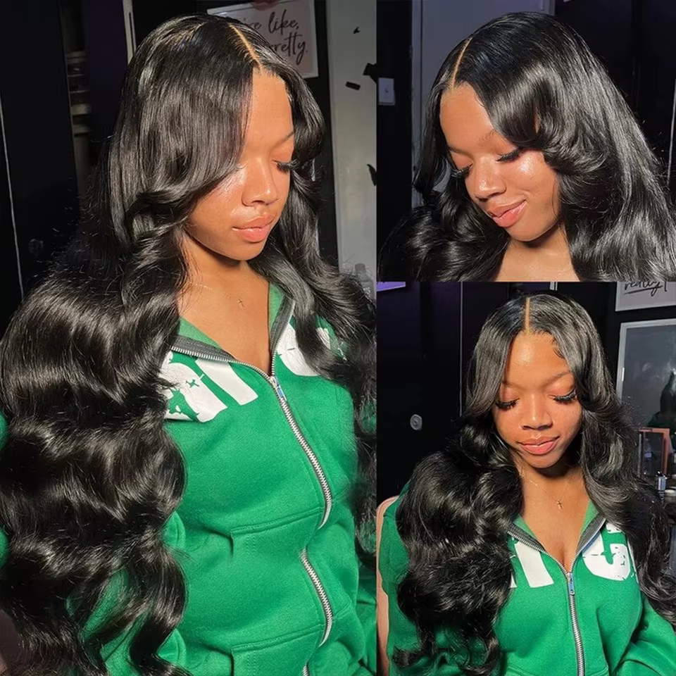 Perruque Lace Front Wig Body Wave Naturelle, Cheveux Humains, 4x4, 13x4, 13x6, HD, 14-34 Pouces, Pre