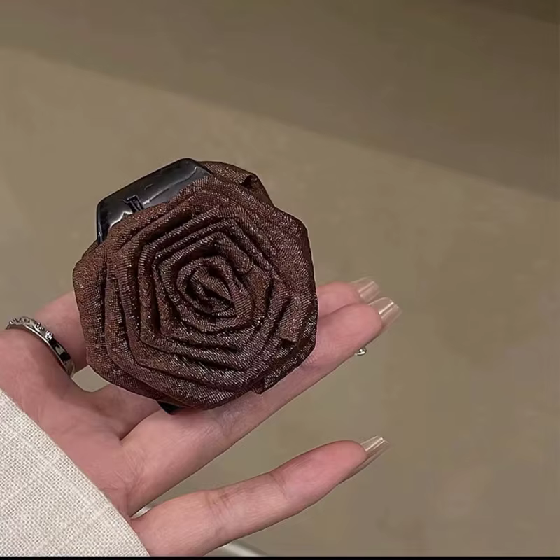 Pince à cheveux rétro français pour femmes, couvre-chef doux et élégant, pince à fleur de Rose, pinc