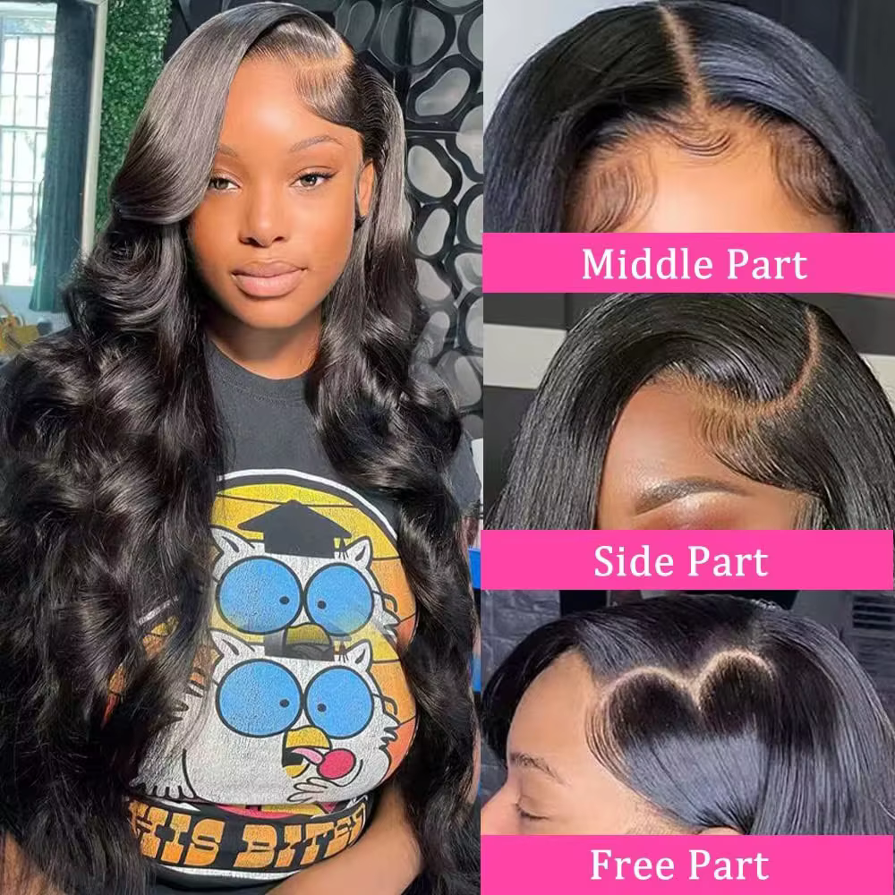 Perruque Lace Front Bling Hair 180% densité, ondulations naturelles, 13x4, 13x6, 4x4, 360 Lace, chev
