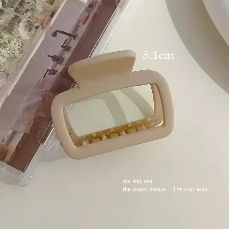 Petites pinces à cheveux pour femmes et filles, 5.2cm, carrées, hautes, queue de cheval, coréen, Sim