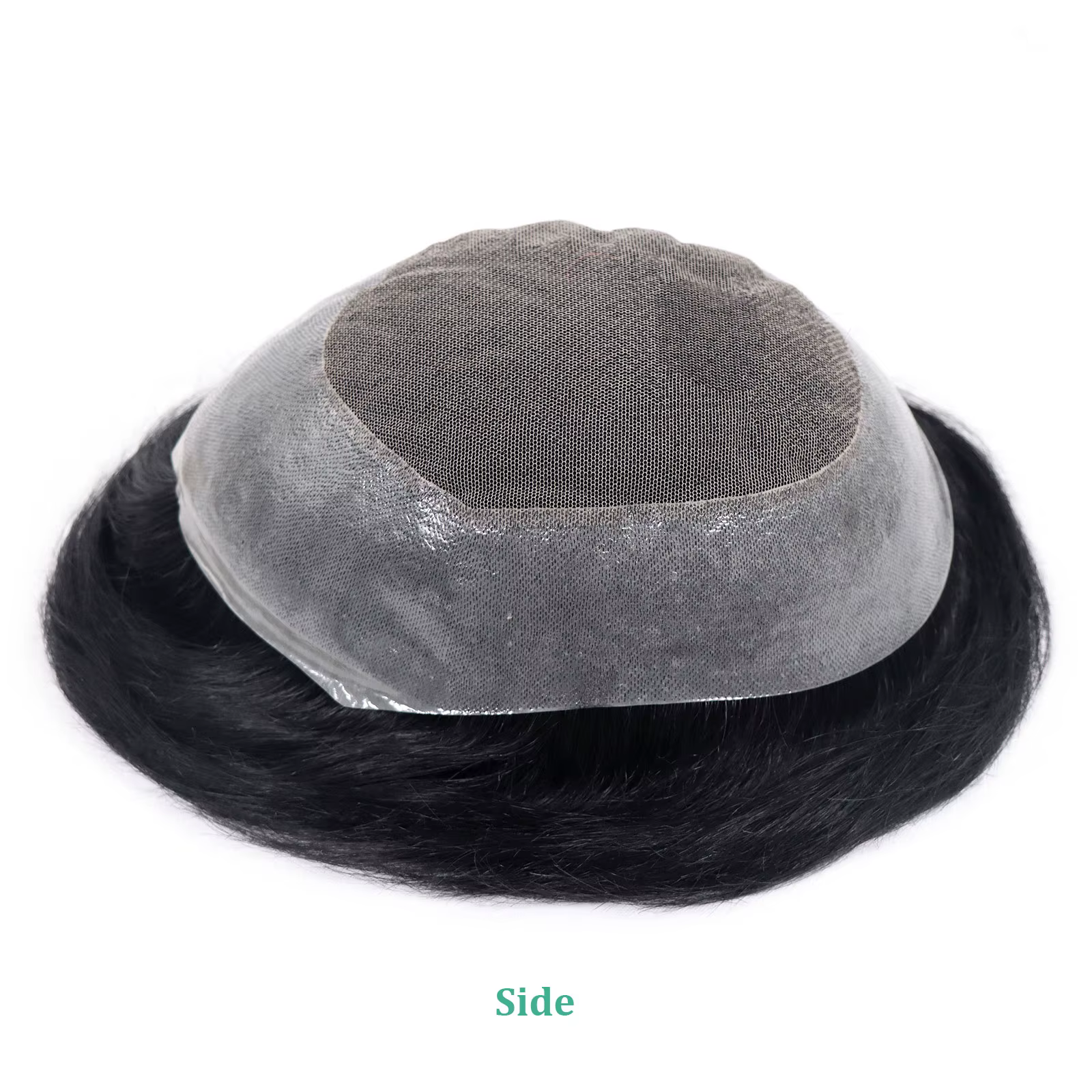 7x9 Australie Base Toupet Dentelle Avec PU Toupet Homme # 1B perruque masculine toupet de cheveux hu
